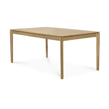 Beech extendable dining table - Lacquered oak, 90x160/240 cm - Ethnicraft