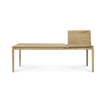 Beech extendable dining table - Lacquered oak, 90x160/240 cm - Ethnicraft