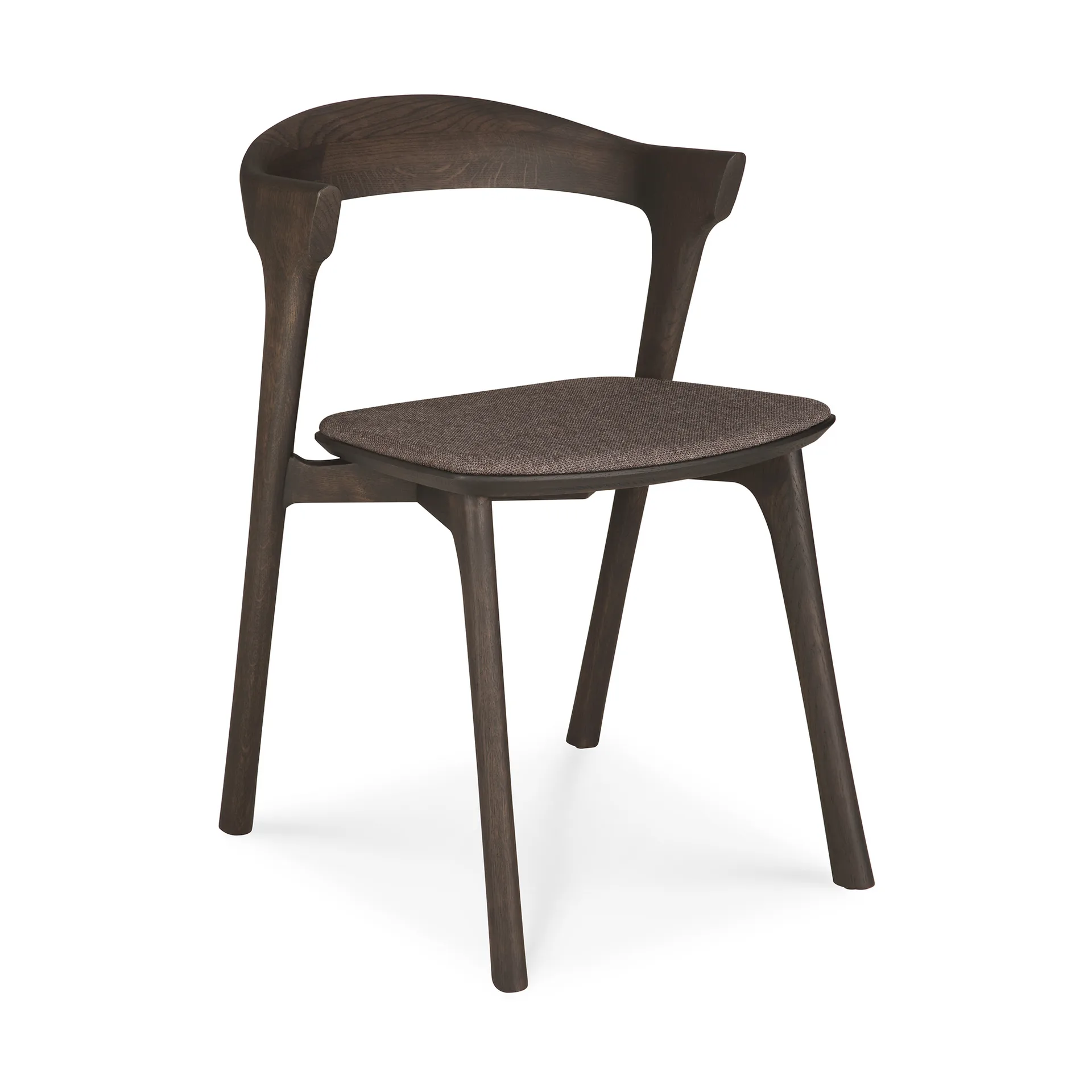 Bok Chair, Brown oak-fabric warm brown Ethnicraft