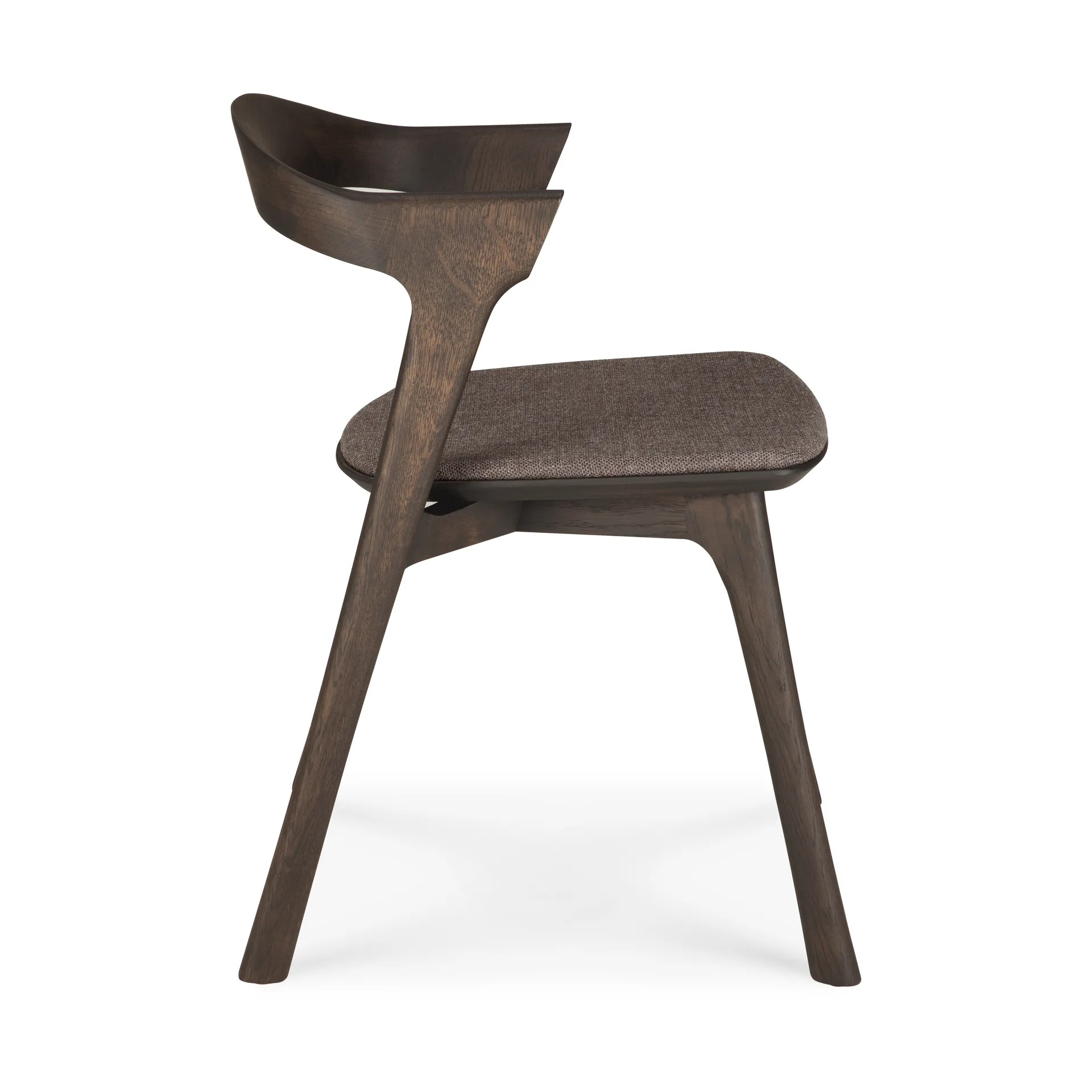Bok Chair, Brown oak-fabric warm brown Ethnicraft
