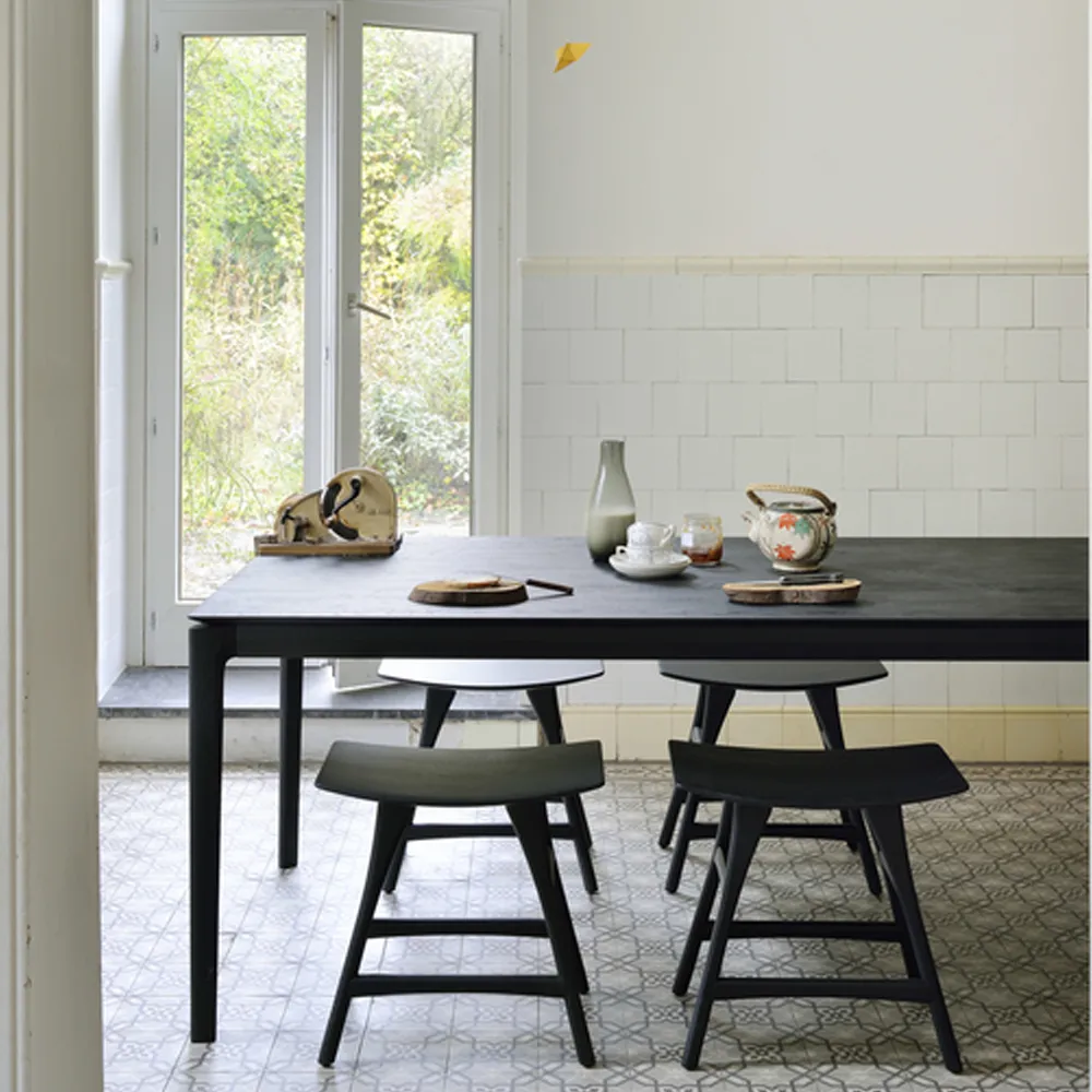 Bok dining table 160x80 cm, Black stained oak Ethnicraft
