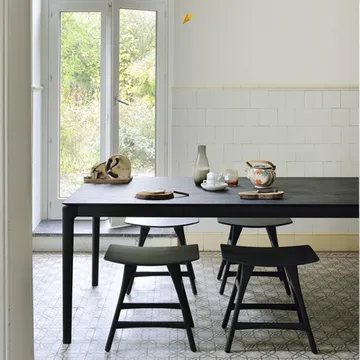 Bok dining table 180x90 cm - Black stained oak - Ethnicraft