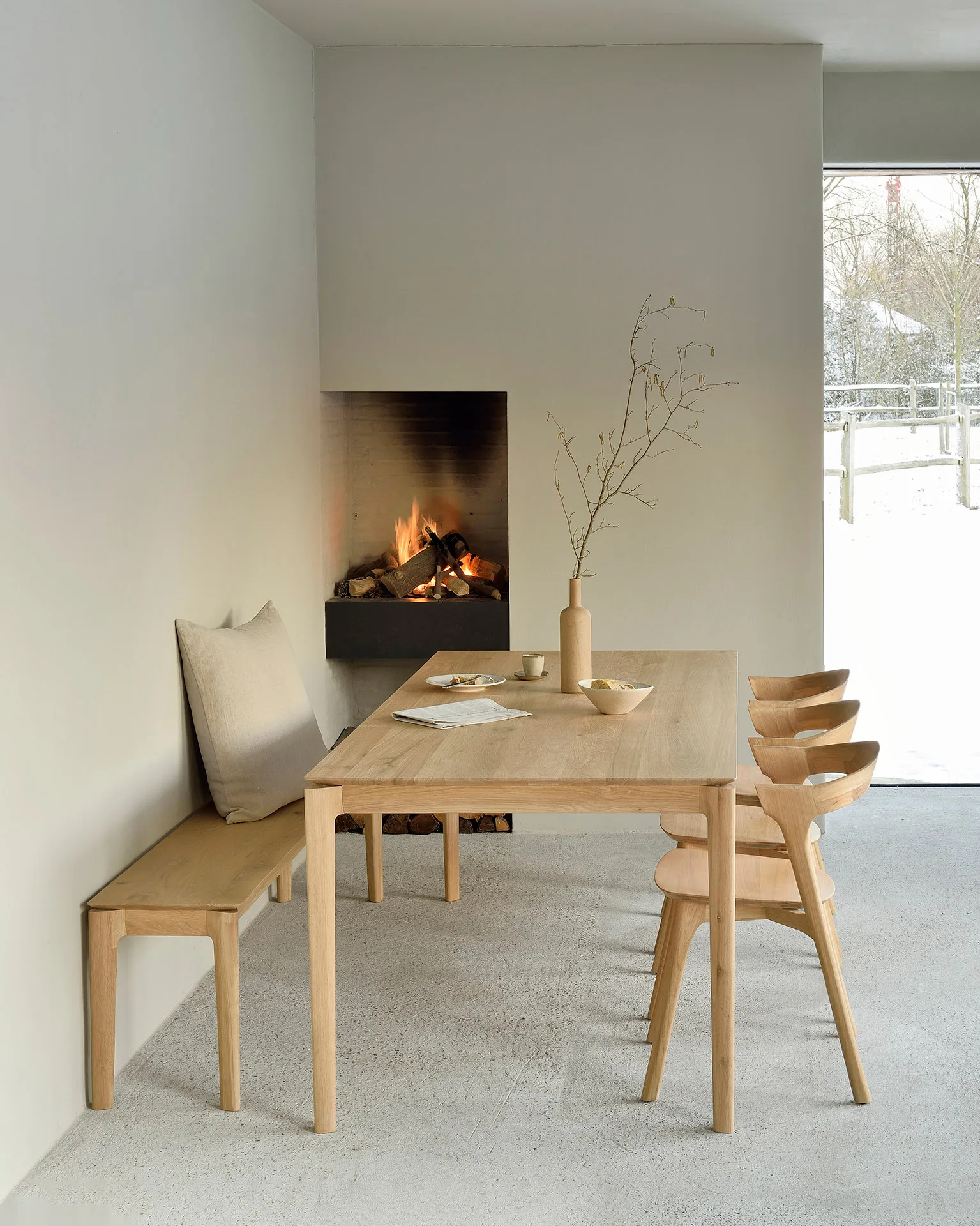 Bok dining table 200x95 cm, Hardwax oiled oak Ethnicraft
