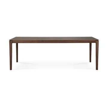 Bok dining table 220x95 cm - Lacquered teak brown - Ethnicraft