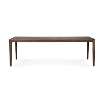 Bok dining table 240x100 cm - Lacquered teak brown - Ethnicraft
