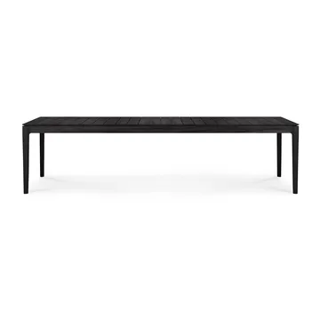 Bok outdoor dining table black stained teak - 300x110 cm - Ethnicraft