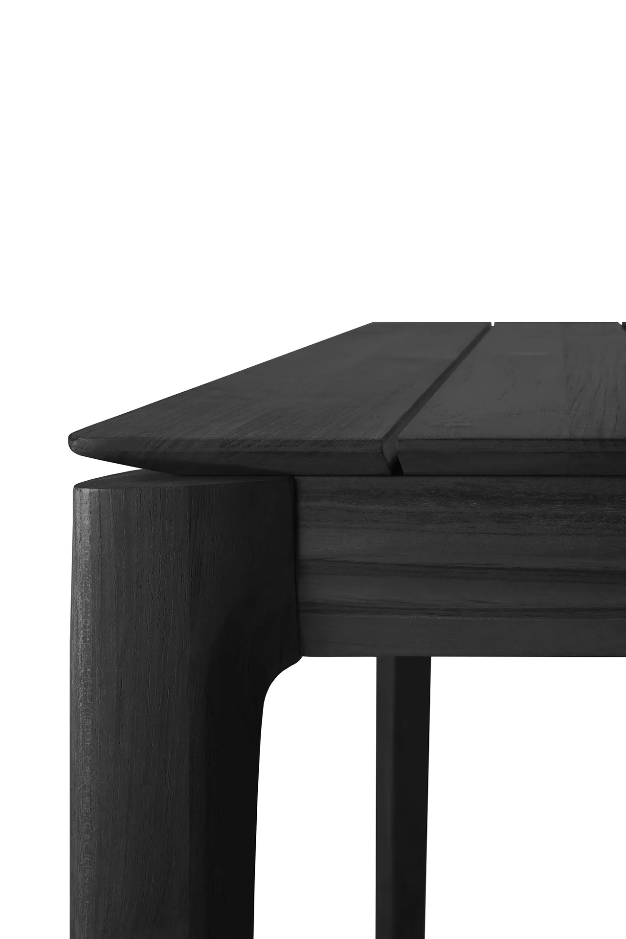 Bok outdoor dining table black stained teak, 300x110 cm Ethnicraft