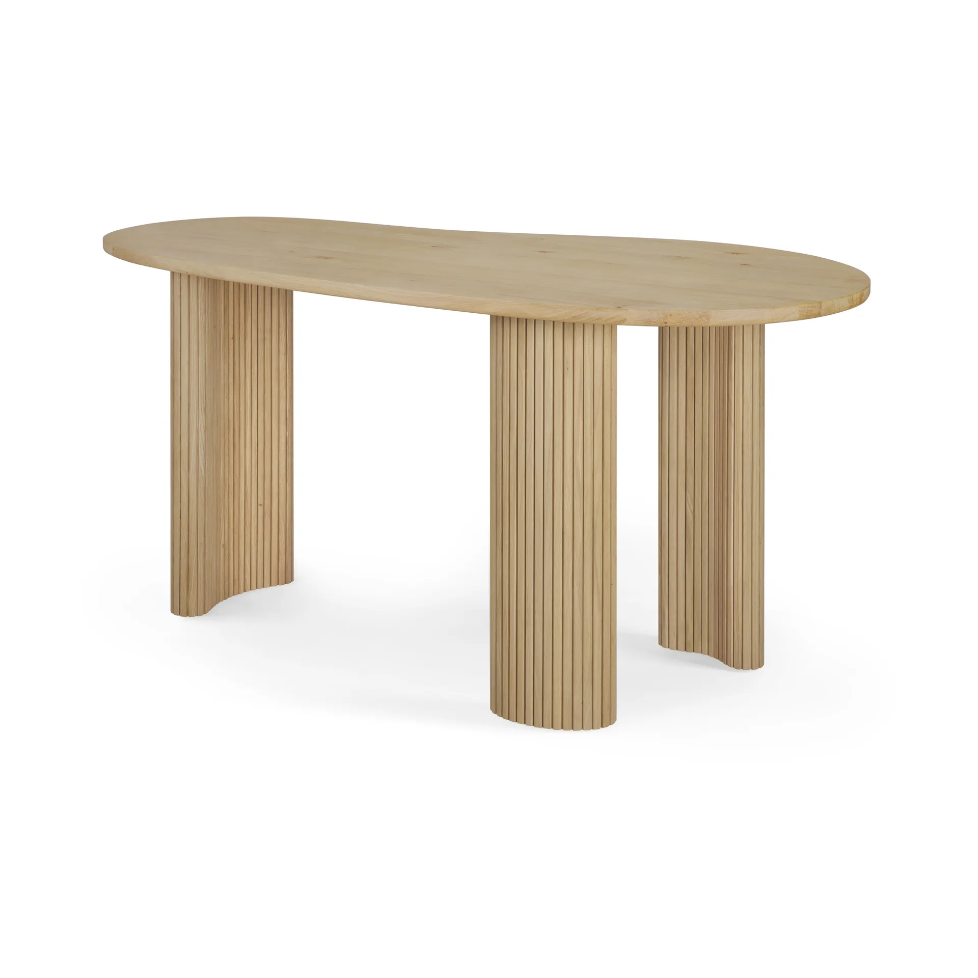 Boomerang desk, Lacquered oak, 160x83x76 cm Ethnicraft