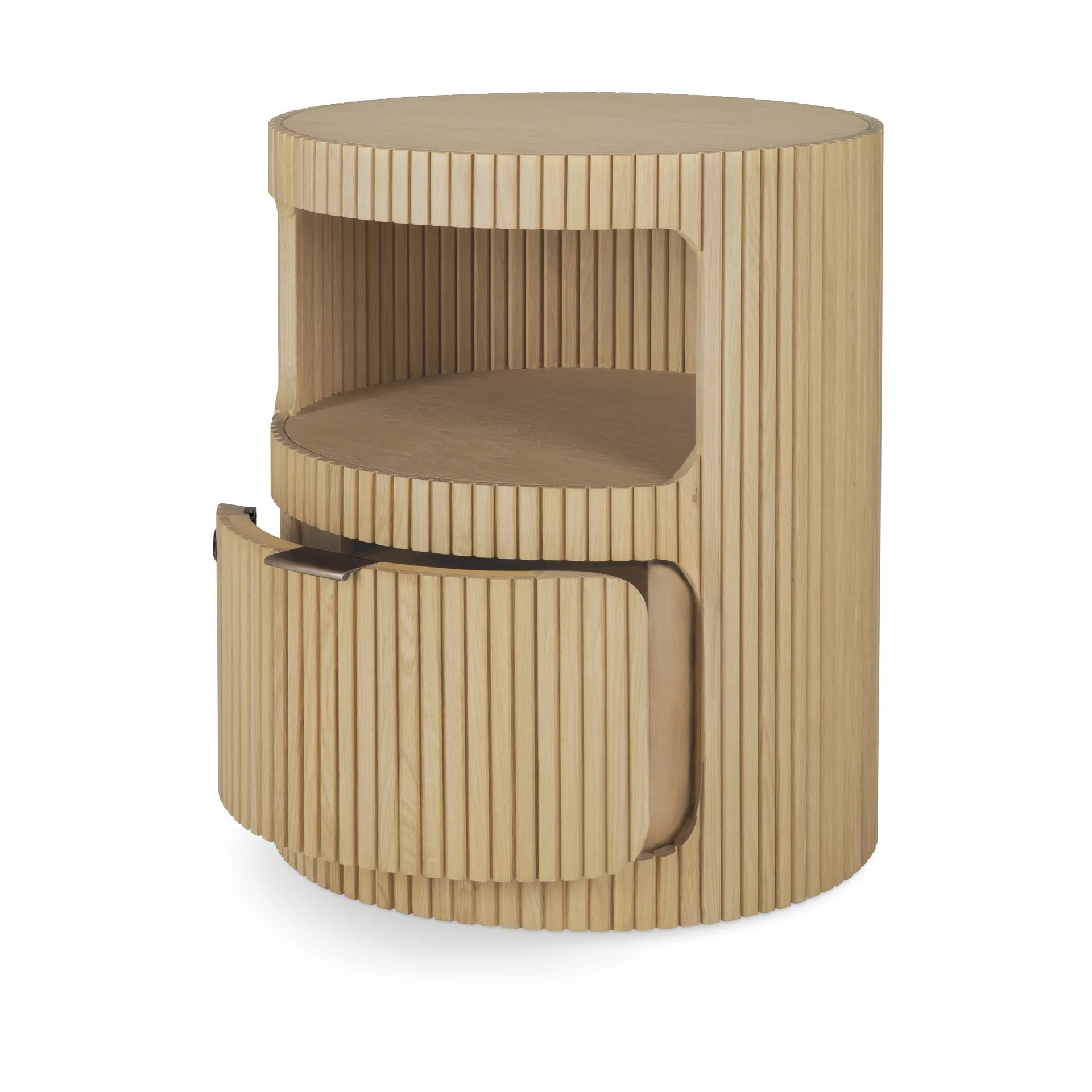 Boomerang hook rack with key lock, Oak, Ø45 cm Ethnicraft