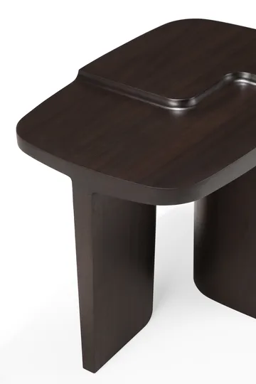 Brutalist side table - Rose brown mahogany, 60x40 cm - Ethnicraft
