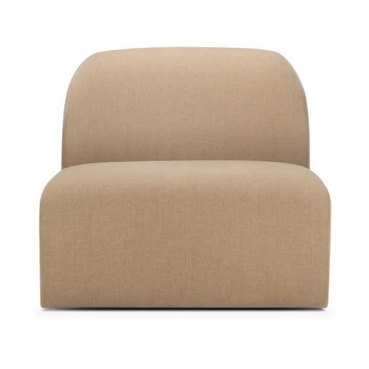Bulky modular sofa 1-seat middle module - Light sepia - Ethnicraft