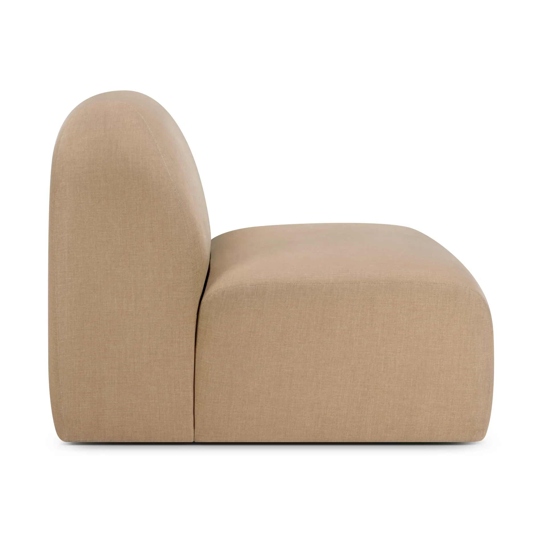 Bulky modular sofa 1-seat middle module, Light sepia Ethnicraft