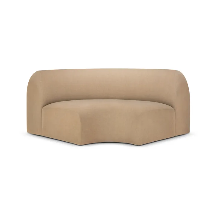 Bulky modular sofa 90° corner module - Light sepia - Ethnicraft