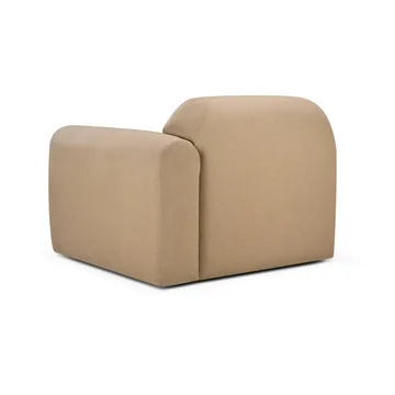 Bulky modular sofa end unit left armrest - Light sepia - Ethnicraft