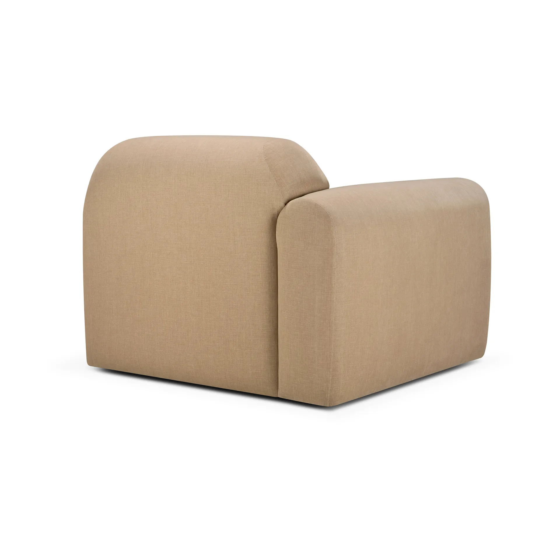 Bulky modular sofa end unit right armrest, Light sepia Ethnicraft