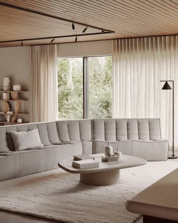 Elements coffee table - Off white, 134x96 cm - Ethnicraft