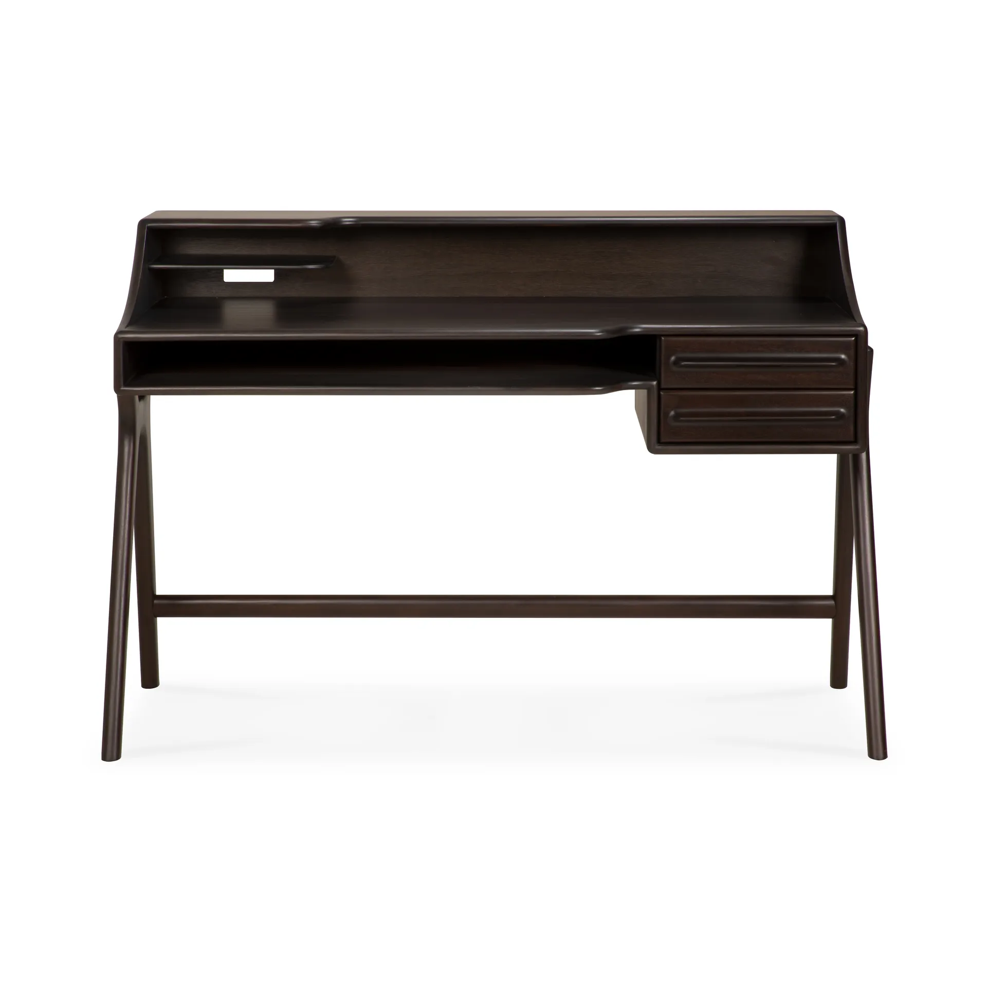 Flow desk, Rose brown mahogany, 140x55 cm Ethnicraft
