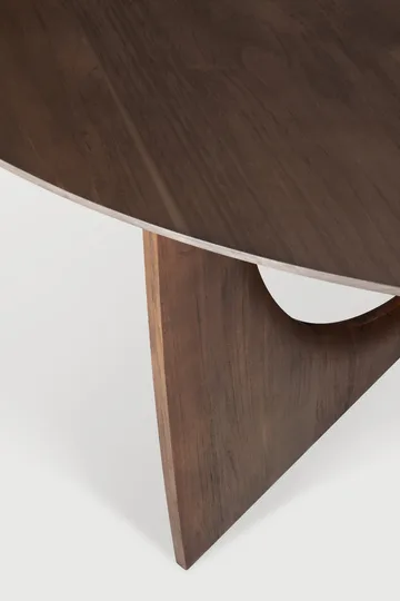Geometric dining table - Dark stained teak 150 cm - Ethnicraft