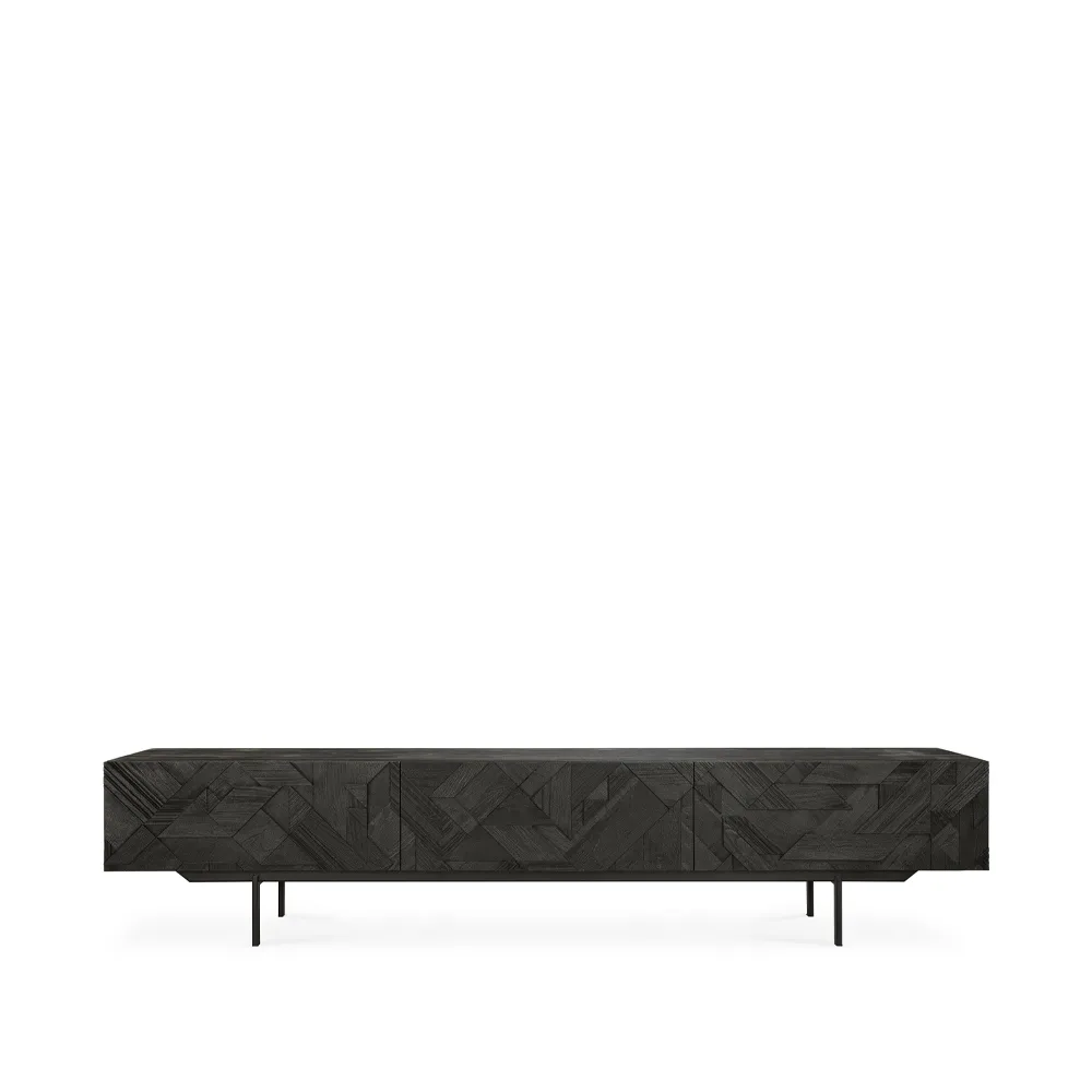 Graphic media cabinet, Black 242 cm Ethnicraft
