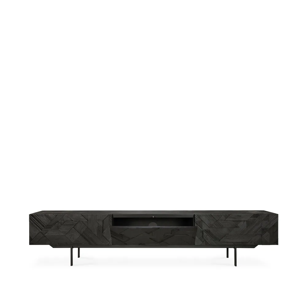 Graphic media cabinet, Black 242 cm Ethnicraft