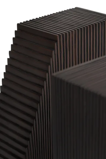 Grooves bookends 2-pack - Mahogany dark brown - Ethnicraft