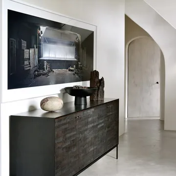 Grooves sideboard - Black 4 doors - Ethnicraft