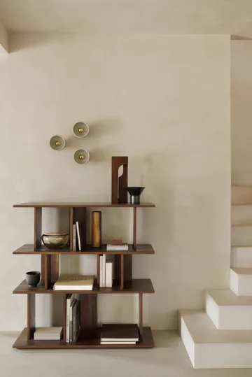 Irregular shelf - Dark stained teak small - Ethnicraft