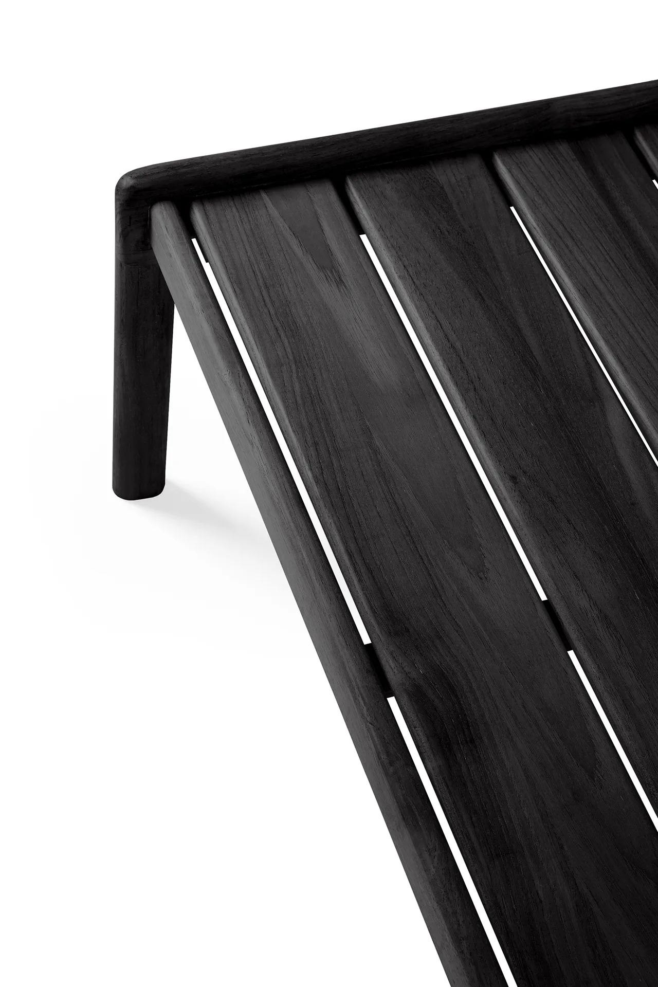 Jack outdoor coffee table black stained teak, 120x65 cm Ethnicraft