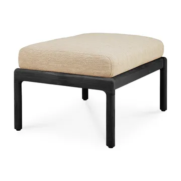 Jack outdoor footstool black stained teak - Natural - Ethnicraft