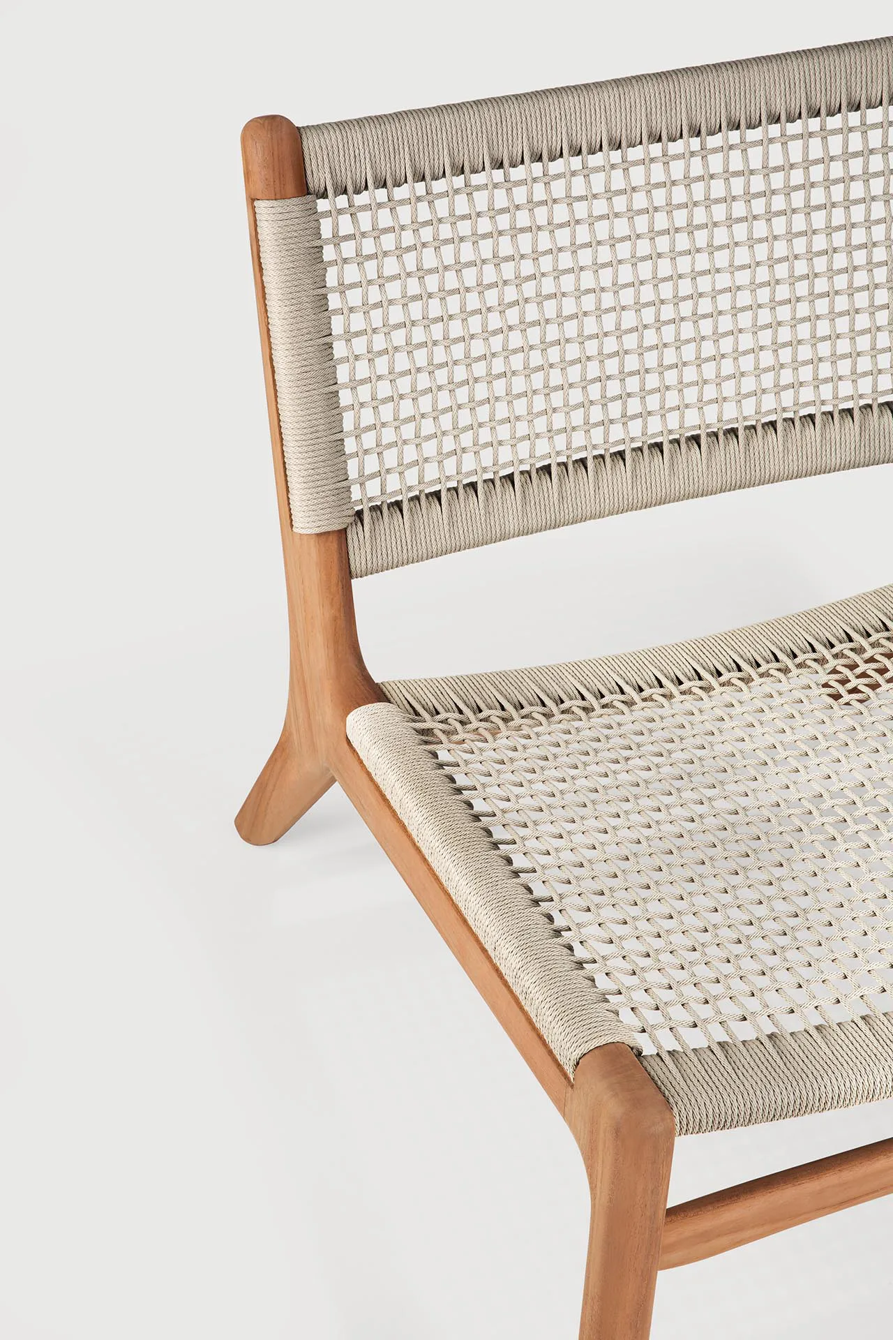 Jack outdoor lounge armchair teak, Beige Ethnicraft