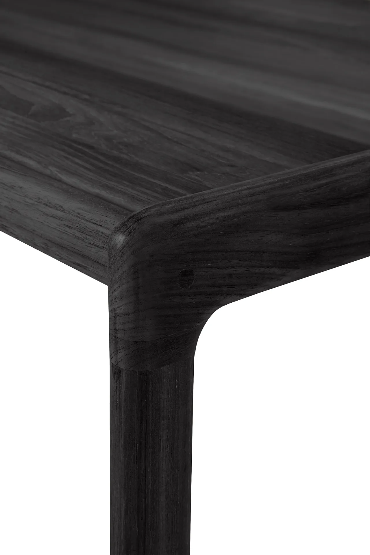 Jack outdoor side table black stained teak, 54x54 cm Ethnicraft