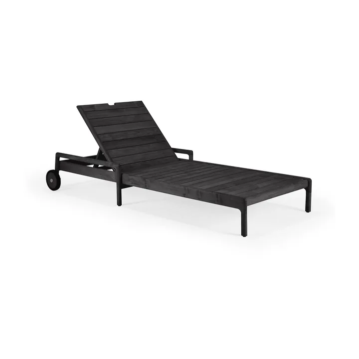 Jack outdoor sunbed black stained teak - Excl. cushion - Ethnicraft