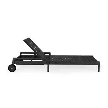 Jack outdoor sunbed black stained teak - Excl. cushion - Ethnicraft