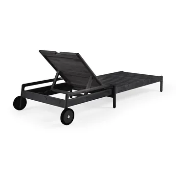 Jack outdoor sunbed black stained teak - Excl. cushion - Ethnicraft