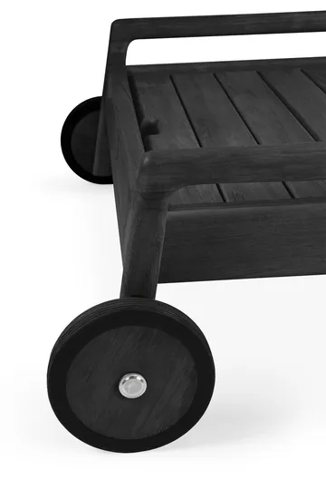 Jack outdoor sunbed black stained teak - Excl. cushion - Ethnicraft