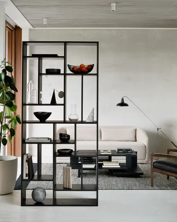M Rack bookshelf large - Black oak - Ethnicraft