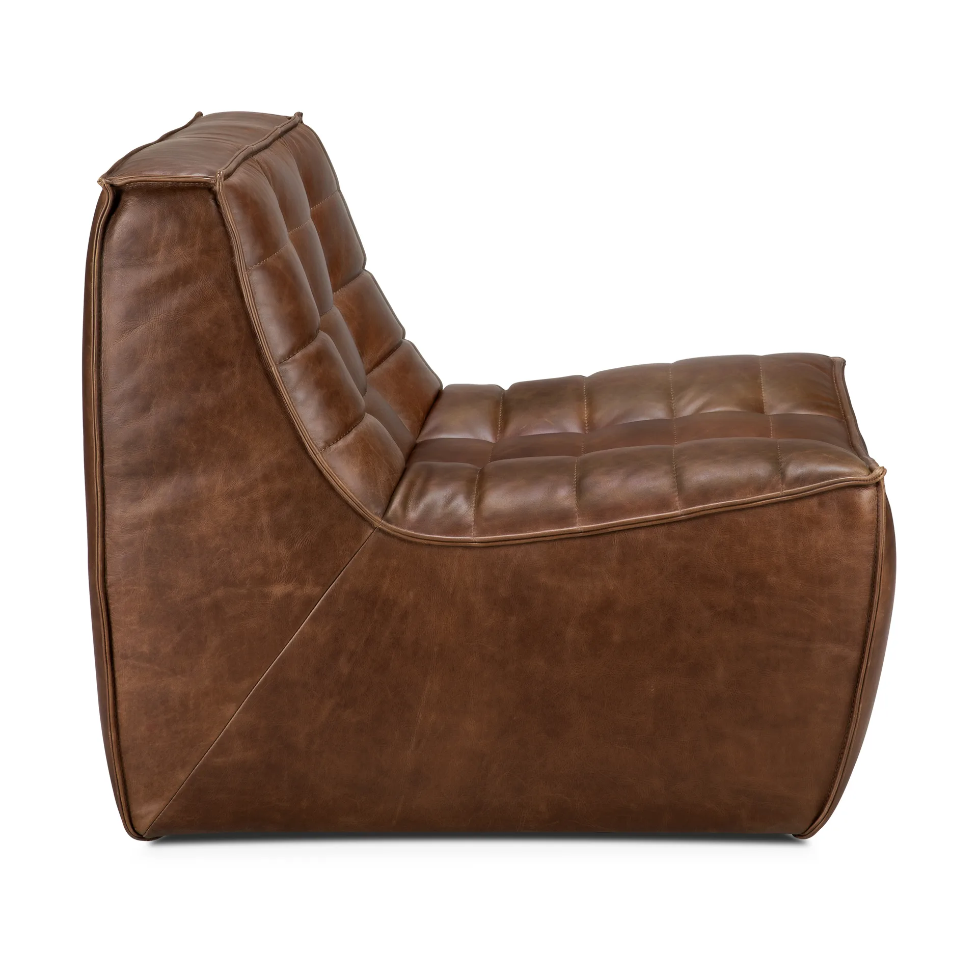 N701 armchair, Leather Chestnut Ethnicraft