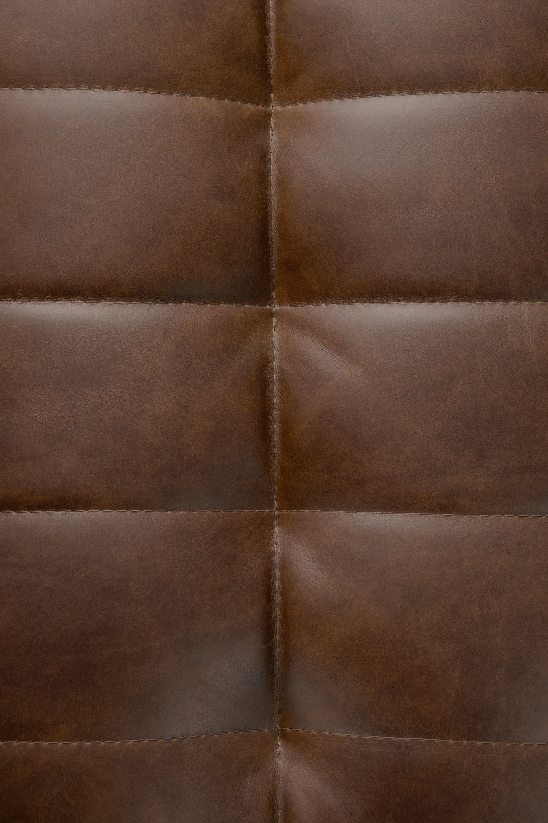 N701 corner module rounded 45°, Leather Chestnut Ethnicraft