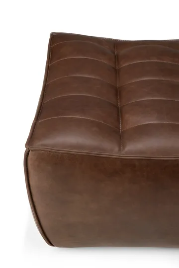 N701 footstool 70x70 cm - Leather Chestnut - Ethnicraft