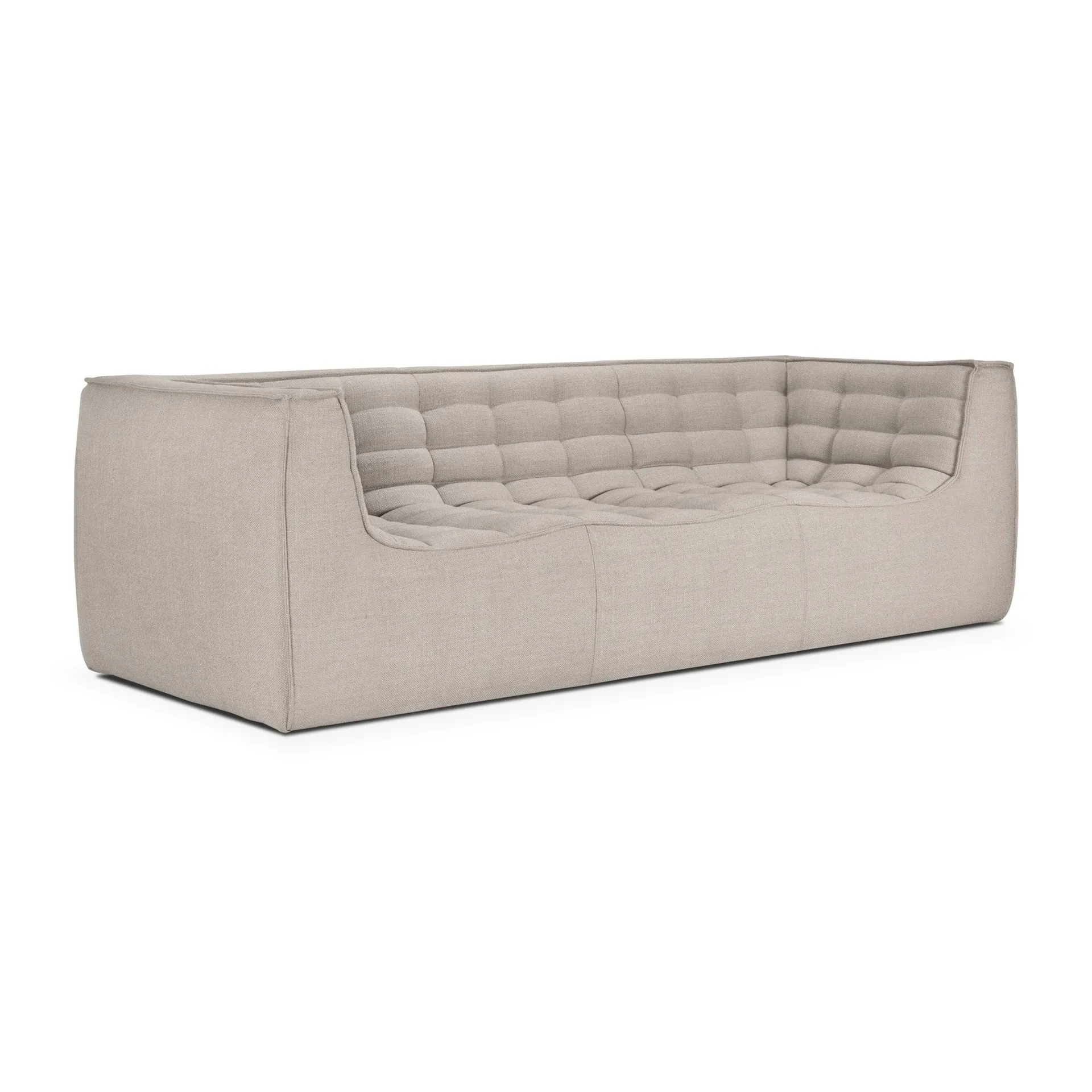 N701 sofa 2-seater, Beige, with armrests Ethnicraft