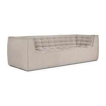 N701 sofa 2-seater - Beige, with armrests - Ethnicraft