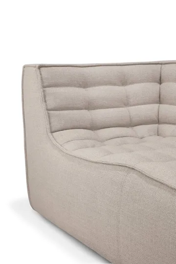 N701 sofa 2-seater - Beige, with armrests - Ethnicraft