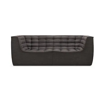 N701 sofa 2-seater - Dark grey, with armrests - Ethnicraft