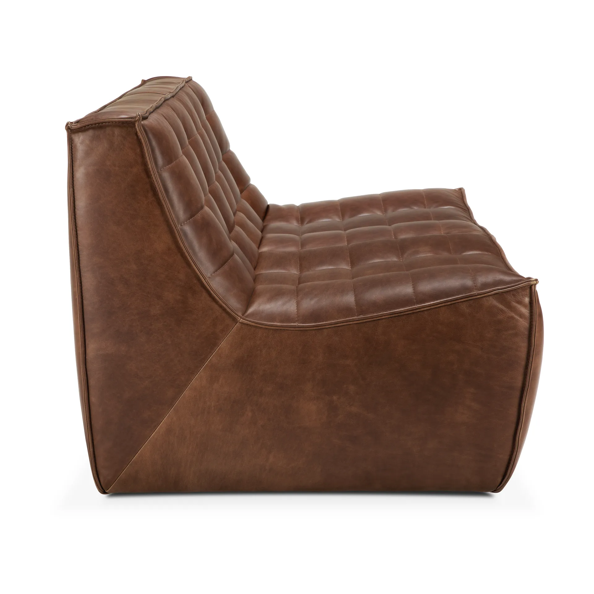 N701 sofa 2-seater, Leather Chestnut Ethnicraft
