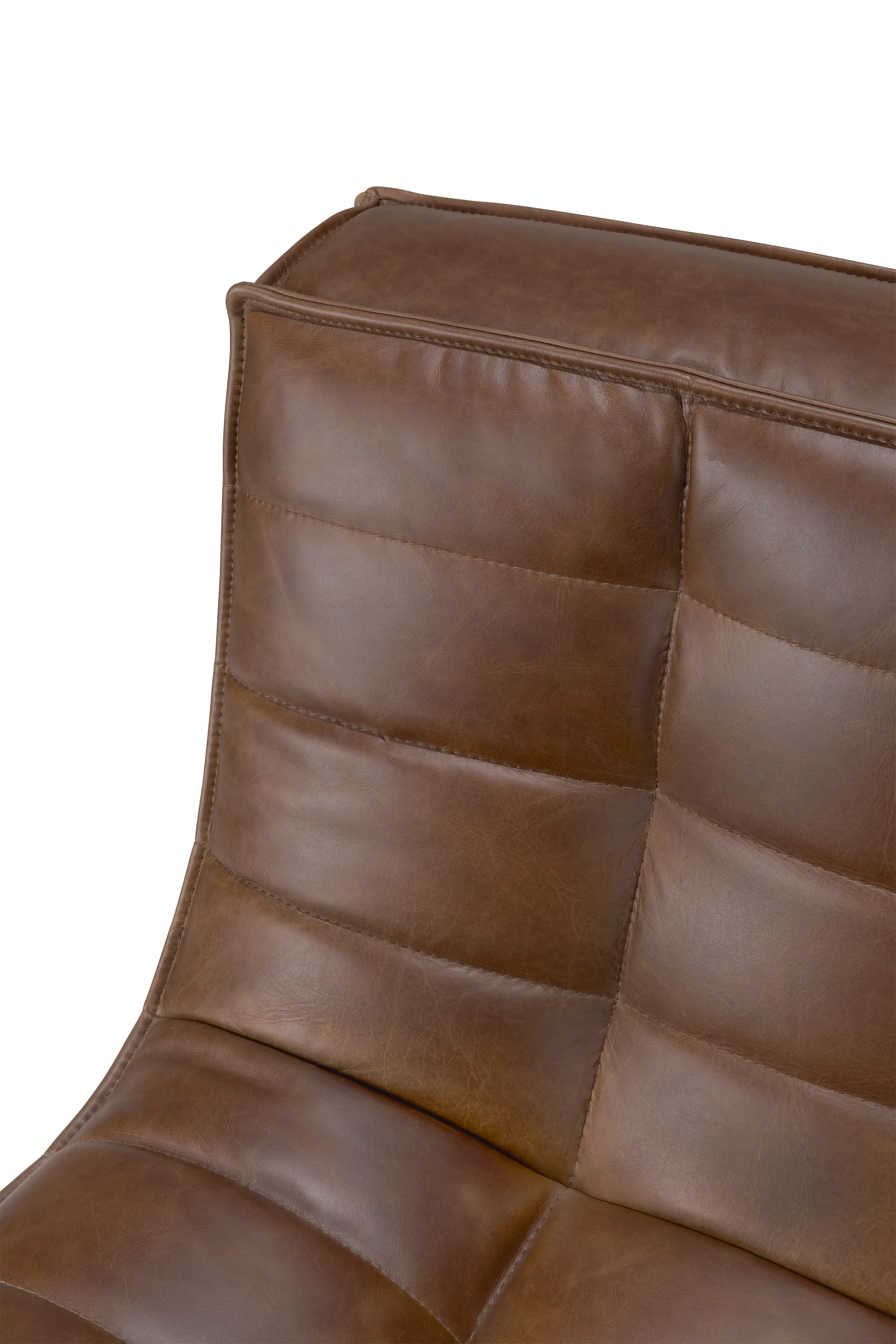 N701 sofa 2-seater, Leather Chestnut Ethnicraft