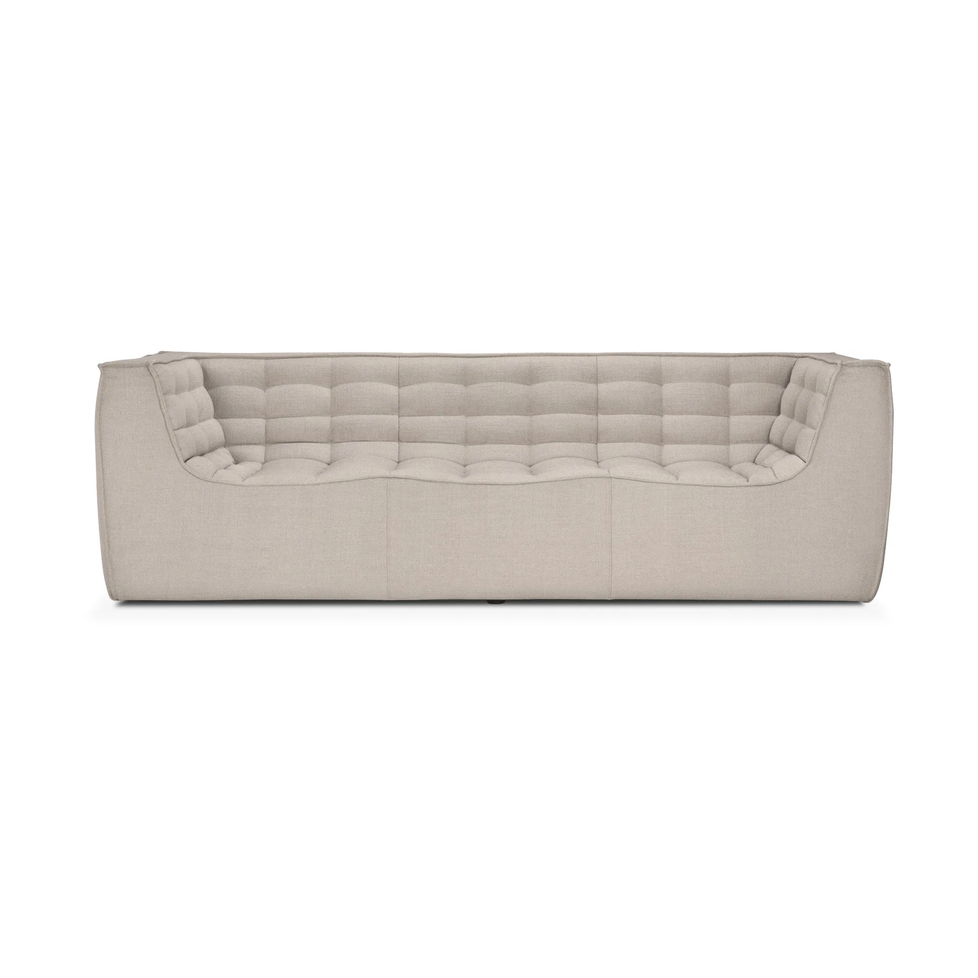 N701 sofa 3 seater sofa, Beige, with armrests Ethnicraft