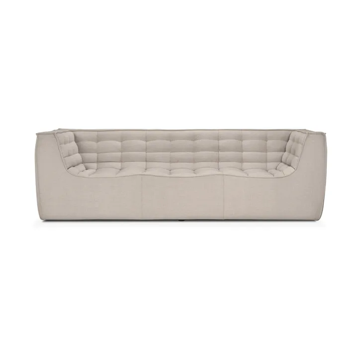 N701 sofa 3 seater sofa - Beige, with armrests - Ethnicraft