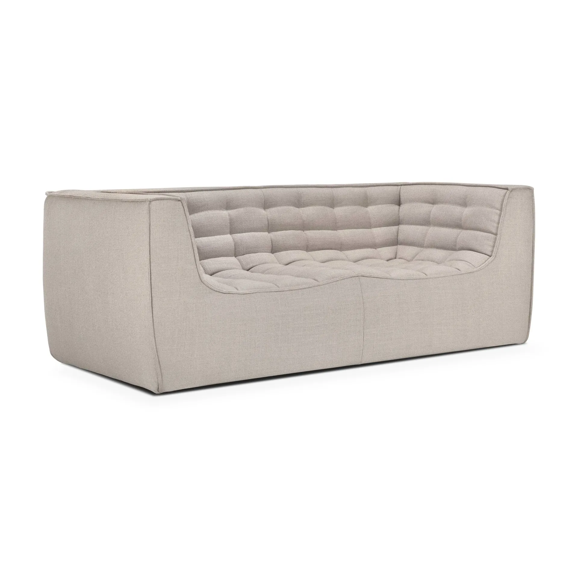 N701 sofa 3 seater sofa, Beige, with armrests Ethnicraft
