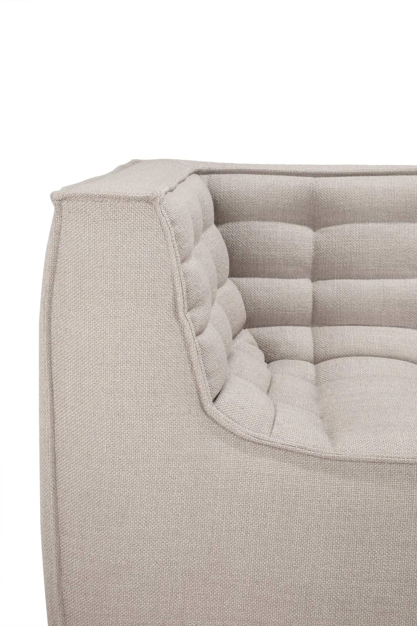 N701 sofa 3 seater sofa, Beige, with armrests Ethnicraft