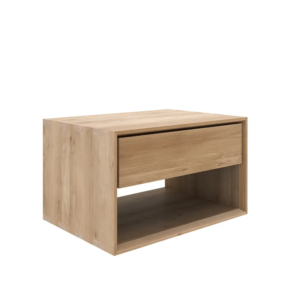 Nordic II bedside table, Oak wax oil 1 box 57 cm Ethnicraft